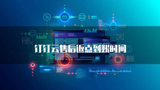 钉钉云售后返点到账时间