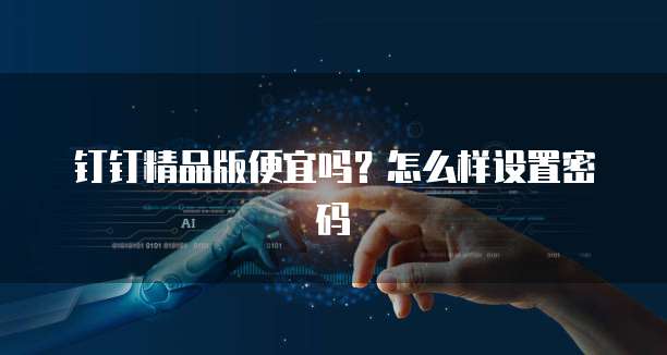 钉钉精品版便宜吗?怎么样设置密码