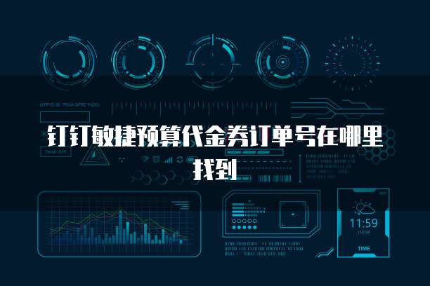 钉钉敏捷预算代金券订单号在哪里找到
