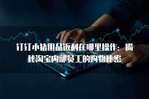钉钉小猪用品返利在哪里操作:揭秘淘宝内部员工的购物秘密