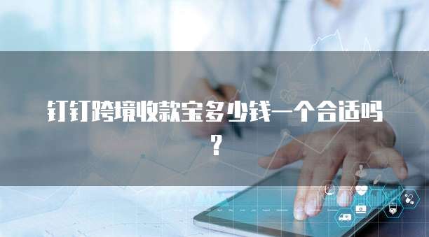 钉钉跨境收款宝多少钱一个合适吗?