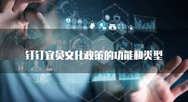 钉钉宜员文化政策的功能和类型