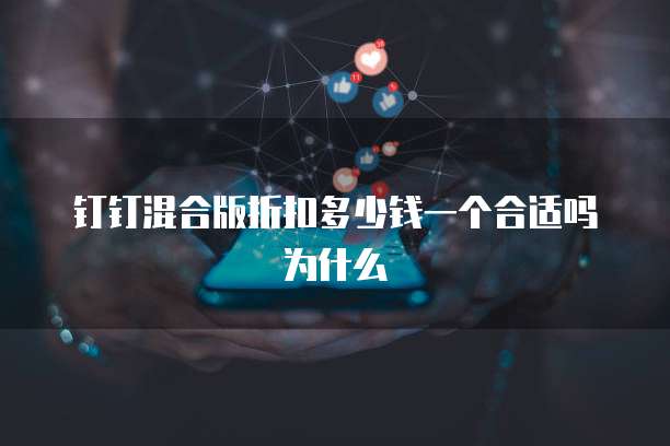 钉钉混合版折扣多少钱一个合适吗为什么