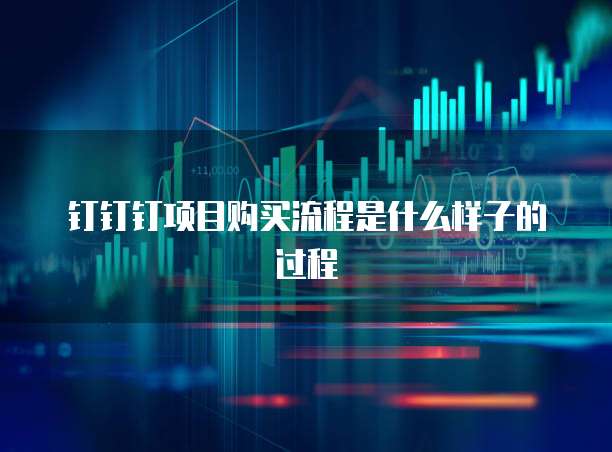 钉钉钉项目购买流程是什么样子的过程