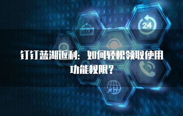 钉钉蓝湖返利:如何轻松领取使用功能权限?