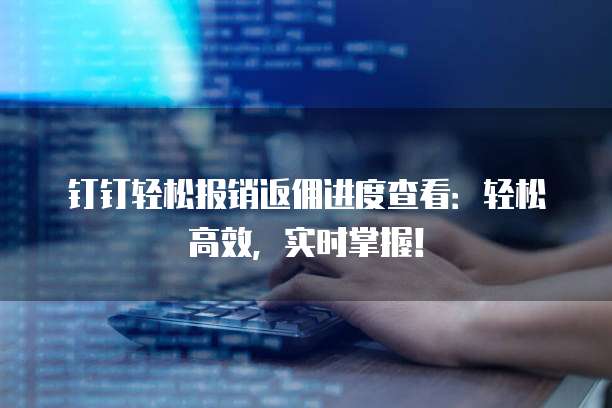 钉钉轻松报销返佣进度查看:轻松高效,实时掌握!
