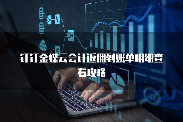 钉钉金蝶云会计返佣到账单明细查看攻略