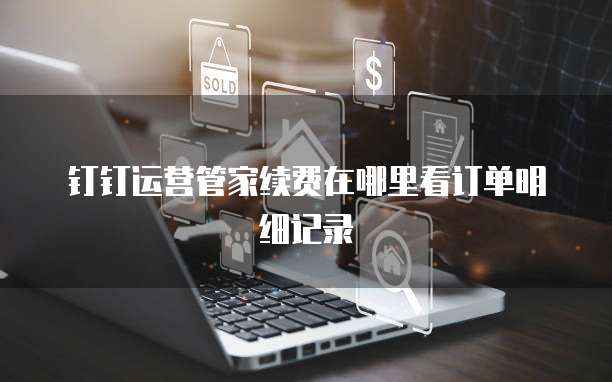钉钉运营管家续费在哪里看订单明细记录