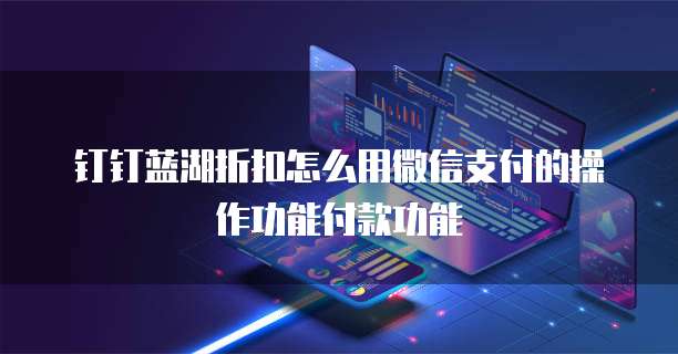 钉钉蓝湖折扣怎么用微信支付的操作功能付款功能