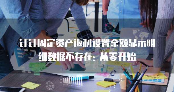 钉钉固定资产返利设置金额显示明细数据不存在: 从零开始