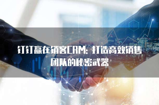 钉钉赢在销客CRM: 打造高效销售团队的秘密武器