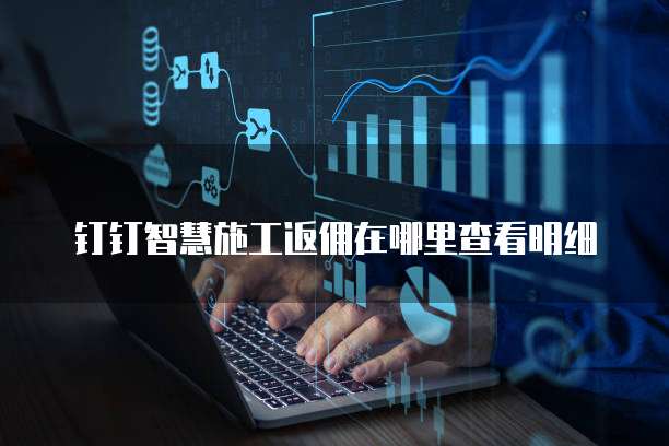 钉钉智慧施工返佣在哪里查看明细