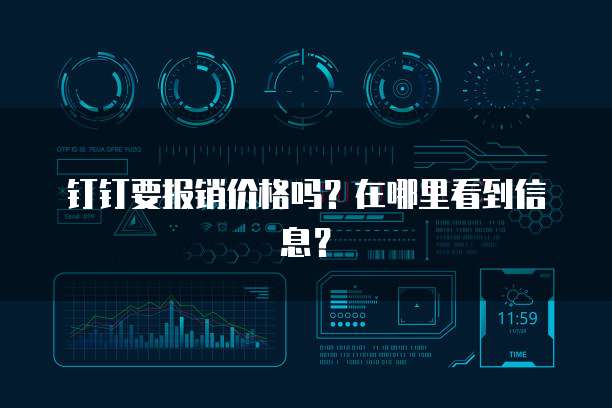 钉钉要报销价格吗?在哪里看到信息?