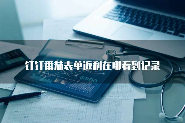 钉钉番茄表单返利在哪看到记录