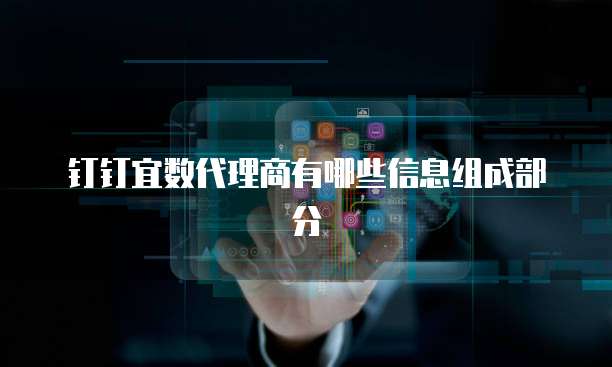 钉钉宜数代理商有哪些信息组成部分