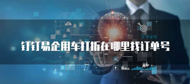 钉钉易企用车打折在哪里找订单号