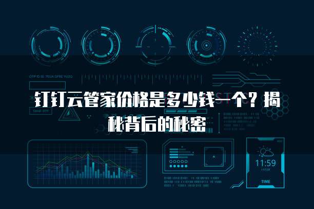钉钉云管家价格是多少钱一个?揭秘背后的秘密