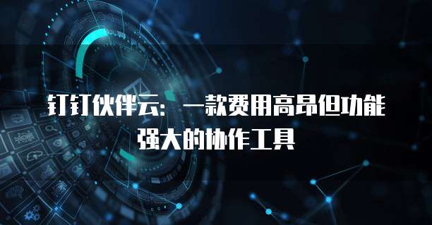 钉钉伙伴云:一款费用高昂但功能强大的协作工具