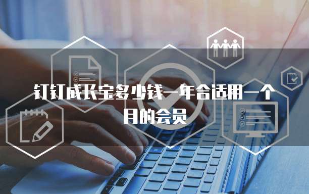 钉钉成长宝多少钱一年合适用一个月的会员