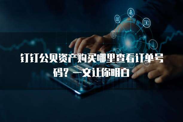 钉钉公贝资产购买哪里查看订单号码?一文让你明白