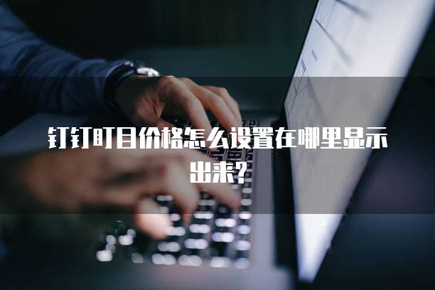 钉钉盯目价格怎么设置在哪里显示出来?