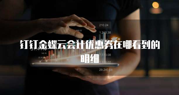 钉钉金蝶云会计优惠券在哪看到的明细