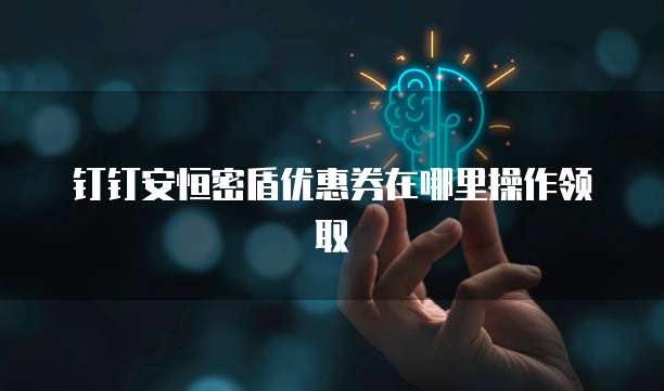 钉钉安恒密盾优惠券在哪里操作领取