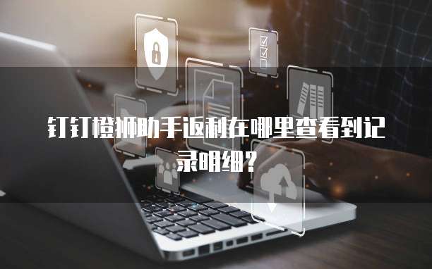 钉钉橙狮助手返利在哪里查看到记录明细?