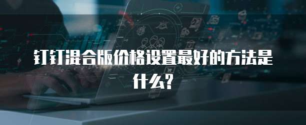 钉钉混合版价格设置最好的方法是什么?
