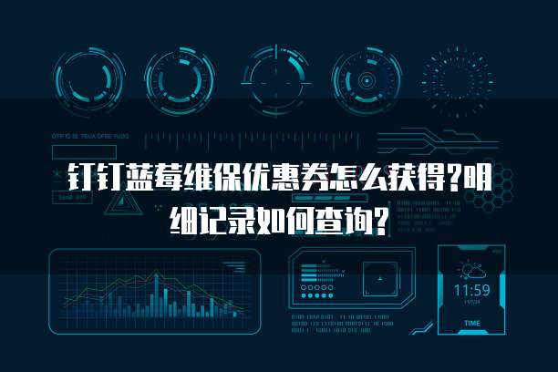 钉钉蓝莓维保优惠券怎么获得?明细记录如何查询?