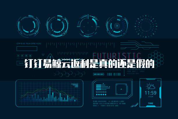 钉钉易鲸云返利是真的还是假的
