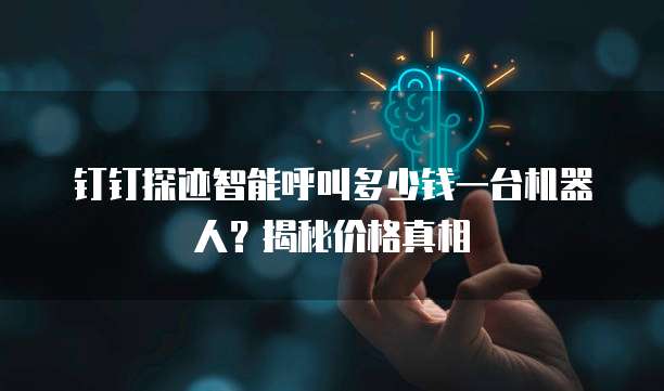 钉钉探迹智能呼叫多少钱一台机器人?揭秘价格真相