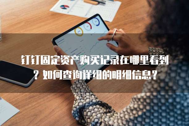 钉钉固定资产购买记录在哪里看到?如何查询详细的明细信息?