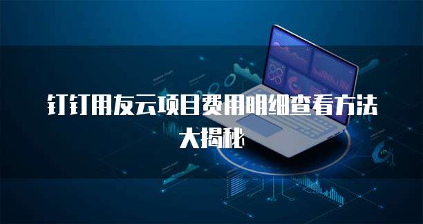 钉钉用友云项目费用明细查看方法大揭秘