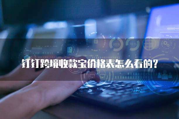 钉钉跨境收款宝价格表怎么看的?
