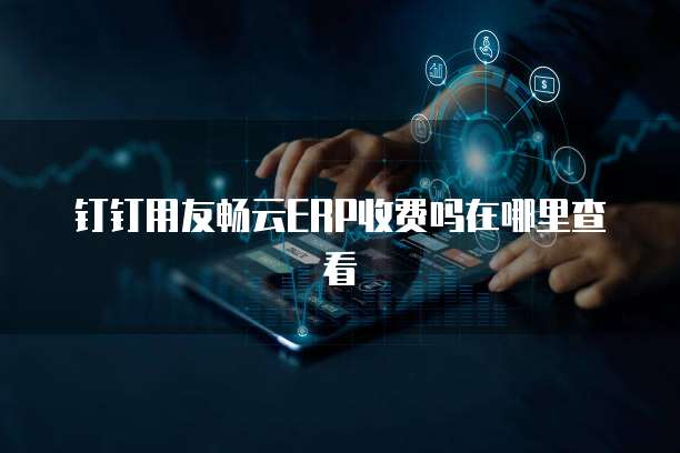 钉钉用友畅云ERP收费吗在哪里查看