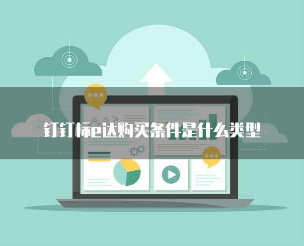 钉钉标e达购买条件是什么类型