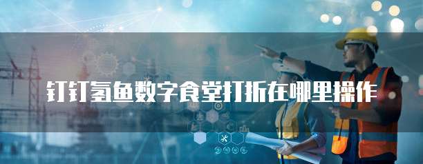 钉钉氢鱼数字食堂打折在哪里操作