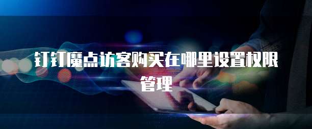 钉钉魔点访客购买在哪里设置权限管理