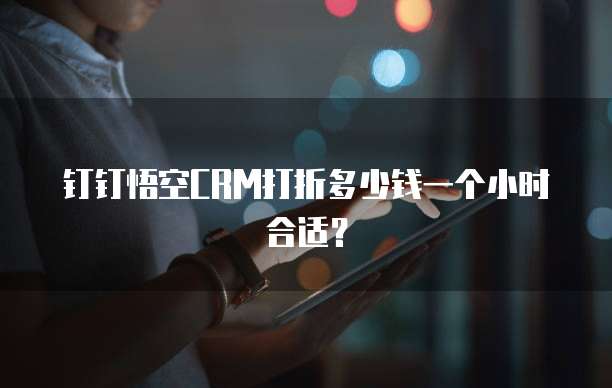 钉钉悟空CRM打折多少钱一个小时合适?