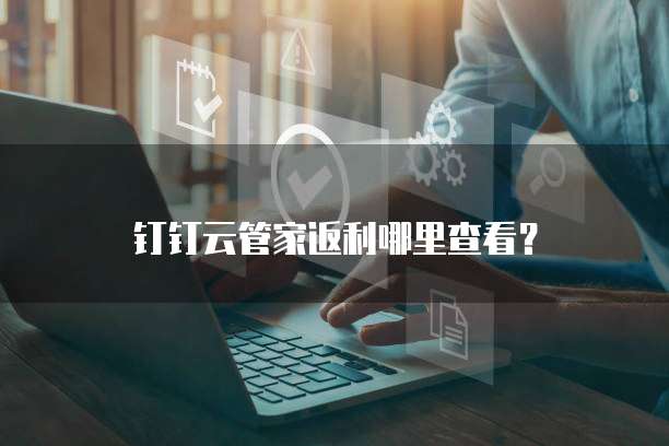 钉钉云管家返利哪里查看?