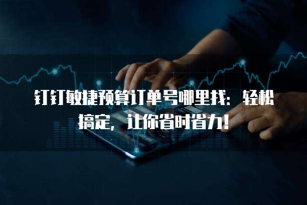 钉钉敏捷预算订单号哪里找:轻松搞定,让你省时省力!