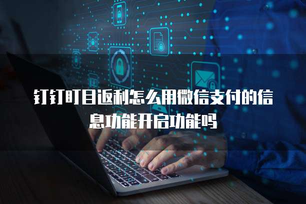 钉钉盯目返利怎么用微信支付的信息功能开启功能吗
