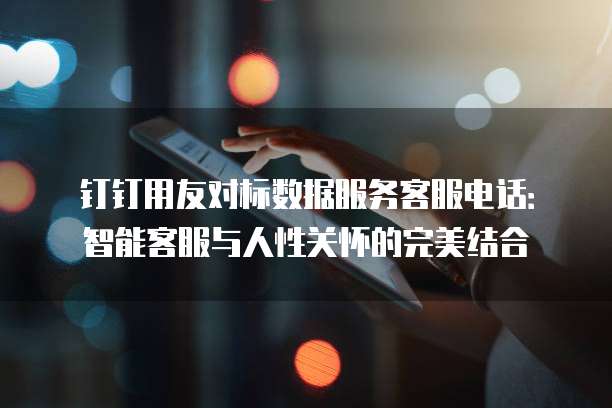 钉钉用友对标数据服务客服电话:智能客服与人性关怀的完美结合