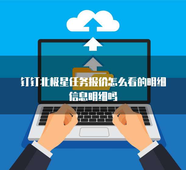 钉钉北极星任务报价怎么看的明细信息明细吗
