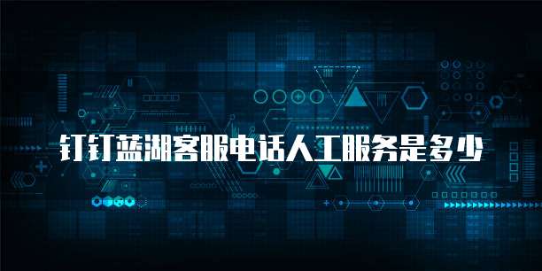 钉钉蓝湖客服电话人工服务是多少