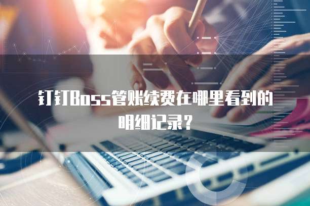 钉钉Boss管账续费在哪里看到的明细记录?