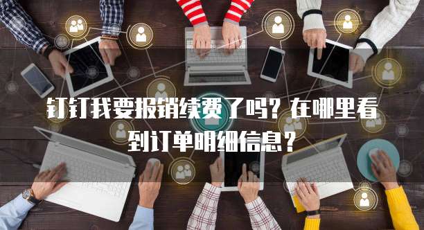 钉钉我要报销续费了吗?在哪里看到订单明细信息?