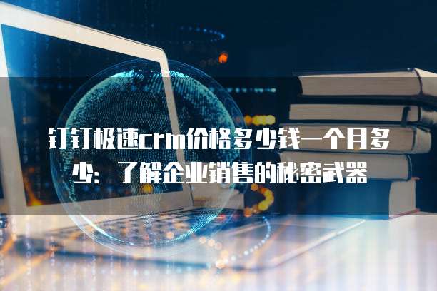 钉钉极速crm价格多少钱一个月多少:了解企业销售的秘密武器