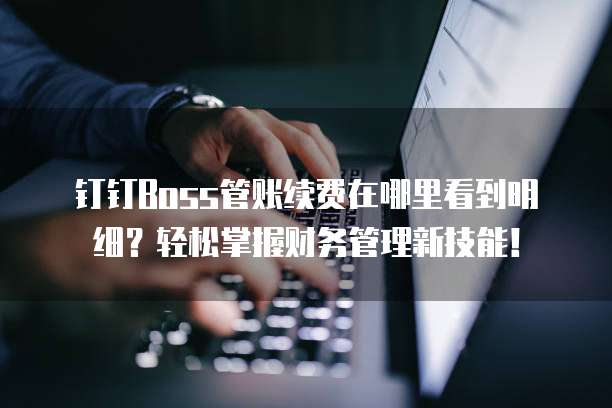 钉钉Boss管账续费在哪里看到明细?轻松掌握财务管理新技能!